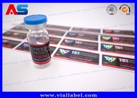 Conception médicale imperméable en plastique de label de laboratoires de Pharma de labels de fiole de stéroïde d'Enanthate 250 de testostérone